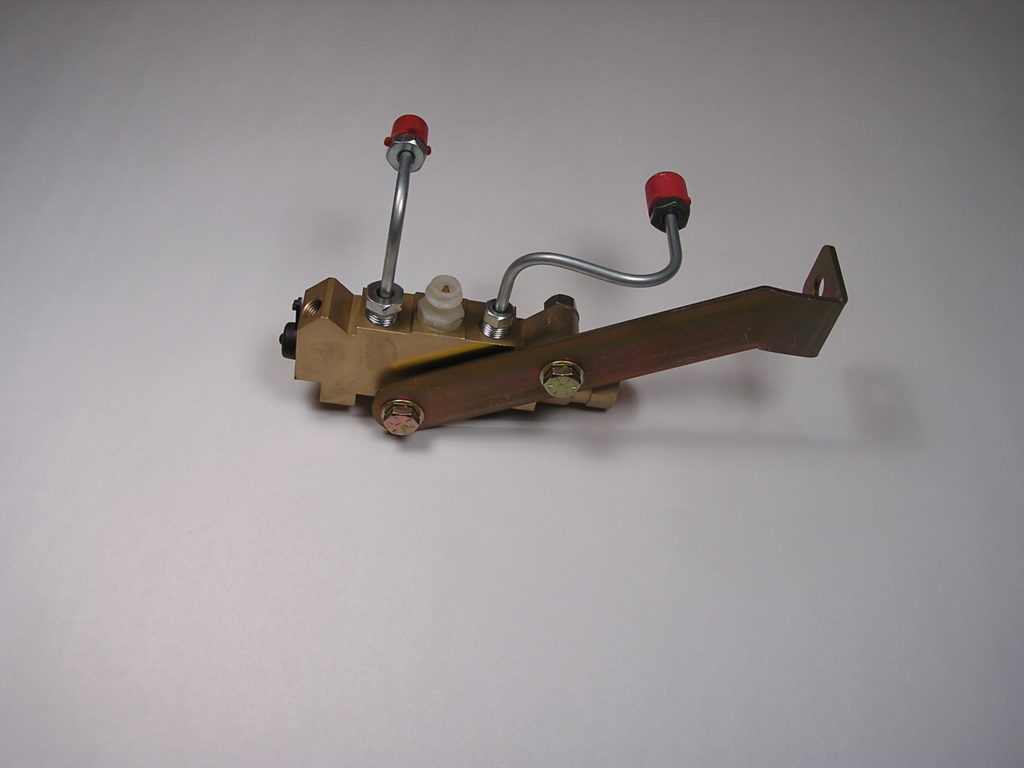 Brake Metering Valve with Lines and Mounting Bracket Walton Fabrication